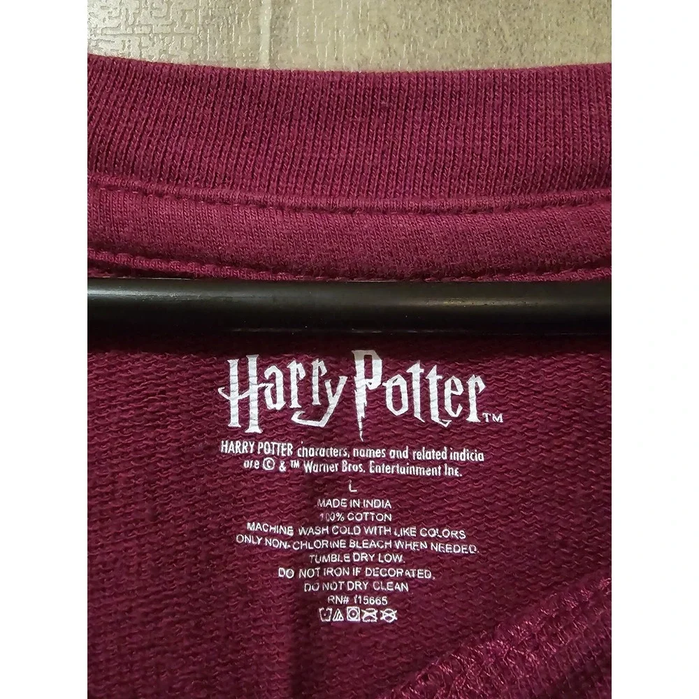 Harry Potter Quidditch World Cup‎ Womens Long Sleeve Shirt Long Sleeve Sz L Red
